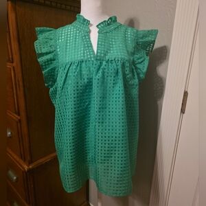 And The Why Green Top, Size XL